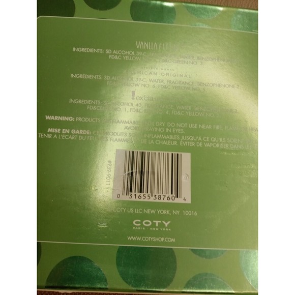 Coty WOMENS Cologne Gift Set EXCLAMATION Vanilla Fields Stetson Women NIB - Picture 4 of 5